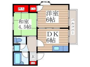 エステ－トすばるの物件間取画像